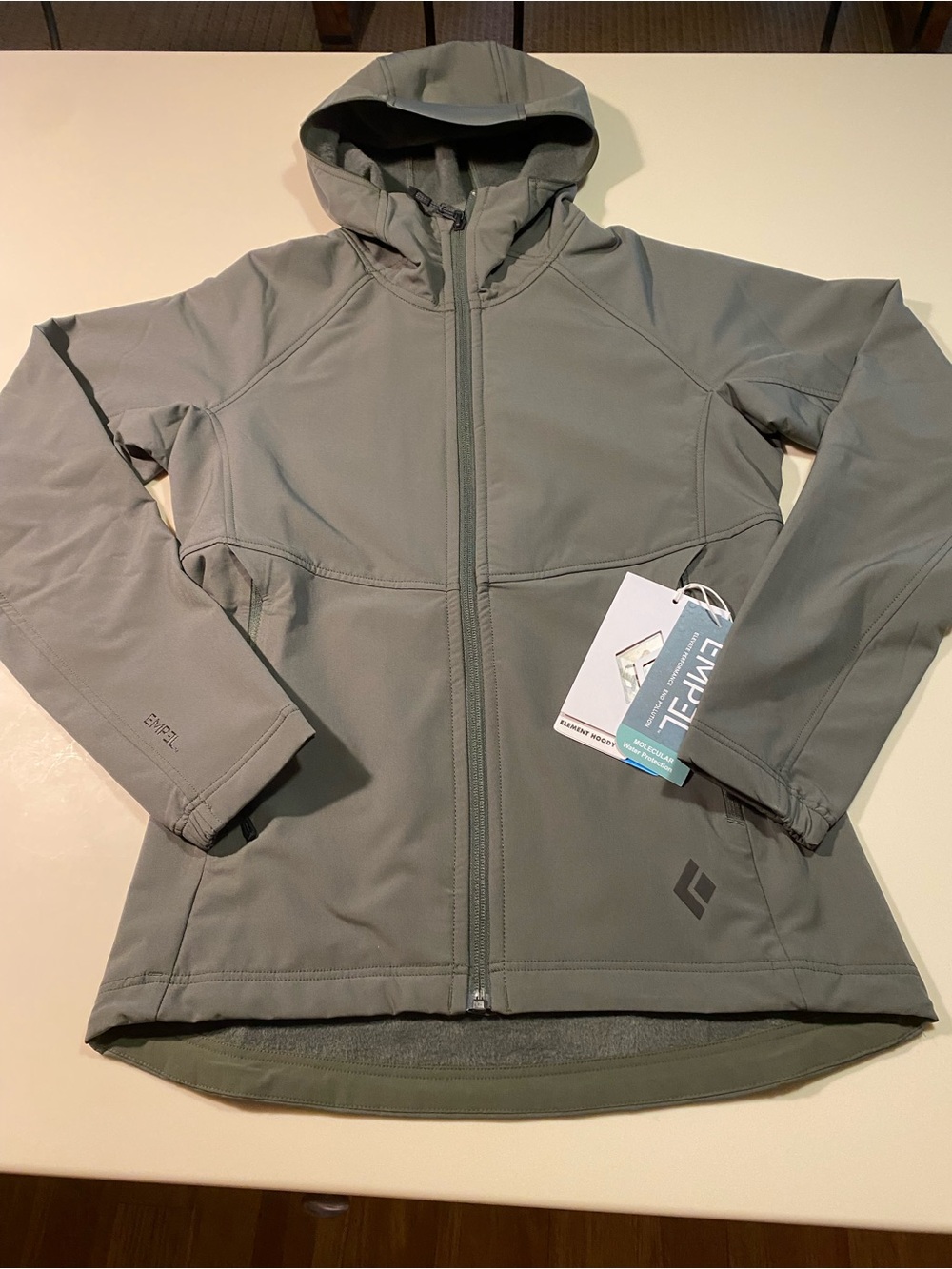 Black Diamond Women's Olive-Gray Softshell Jacket with Hood